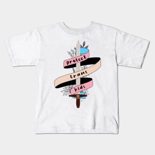 this is my "protect trans kids" blade Kids T-Shirt